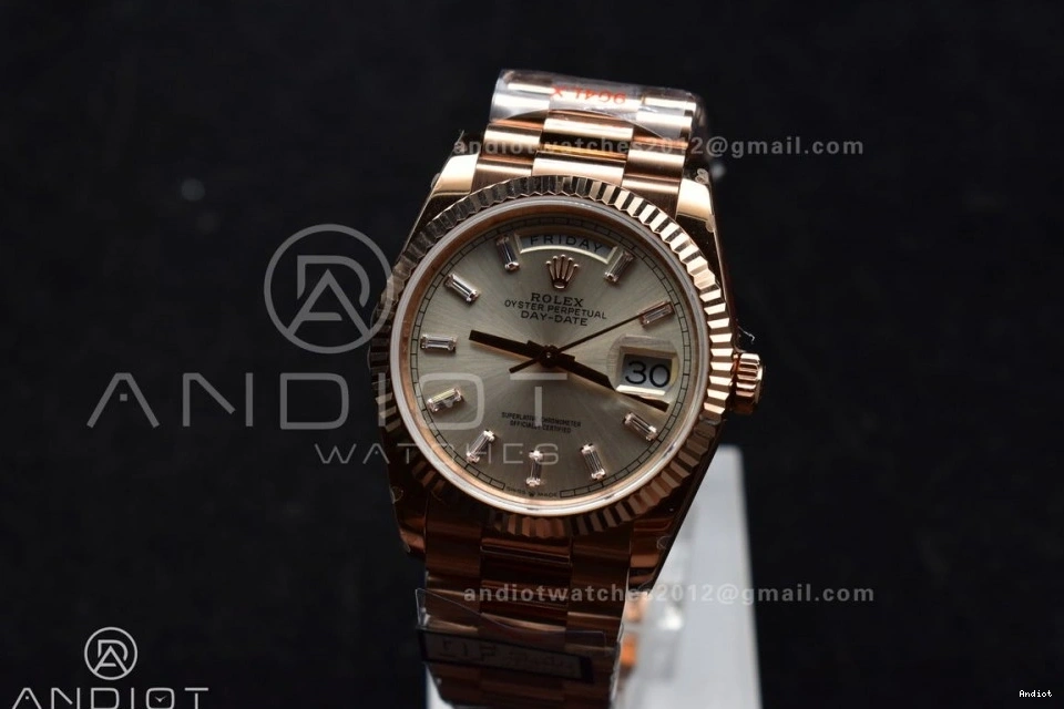 vr3255 904L Edition Silver Steel Weight) Best Bracelet (Gain Dial 36 with on RG President QF DayDate Diamond Stick V5 0219